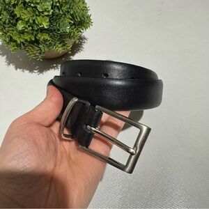 Roundtree & Yorke Black Leather Belt Mens Size 32 Classic‎ Business Casual